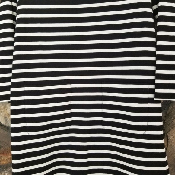 Kate Spade White Stripe Shift Dress Boat Neck XS S - Picture 4 of 6